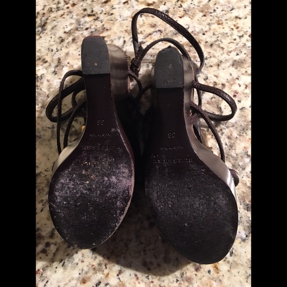 Burberry Leather Ankle Strap Wedge heel - Picture 4 of 4